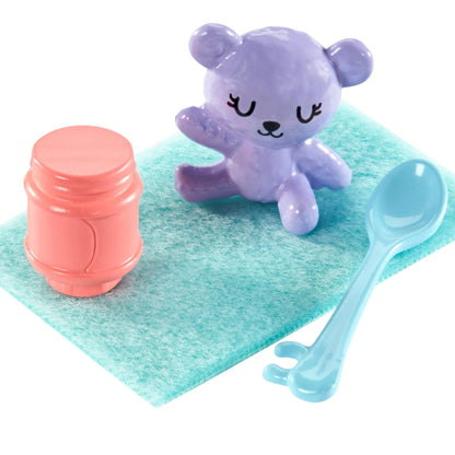 Barbie Dolls and Accessories, Brunette Skipper™ Doll with Baby Figure and 5 Accessories, Babysitters Inc.™ Playset