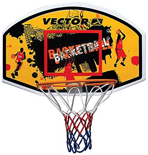 Vector X Basketball Board for Outdoor Wall Mountable 5 No Basket Ball Ring Hoop with Net for Kids, Men, Adults