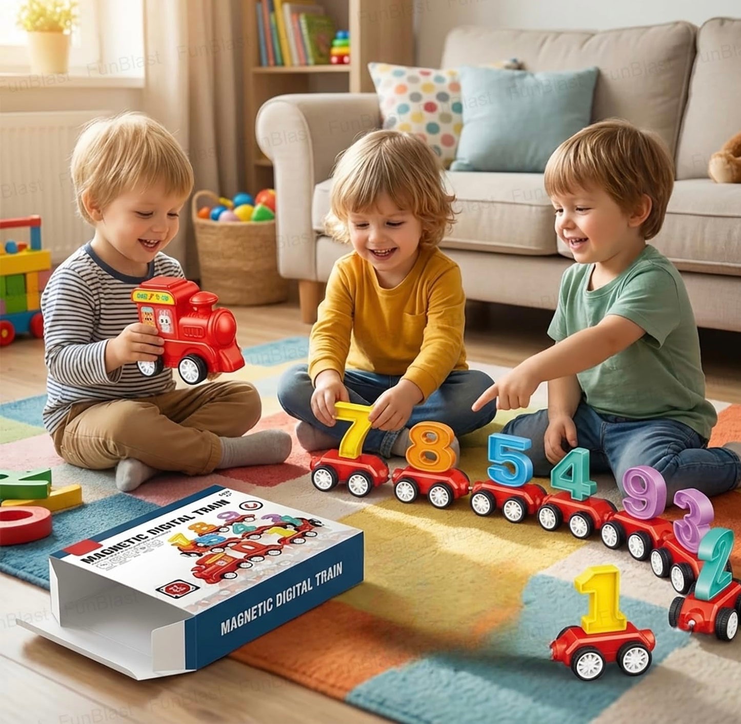 Magnetic Digital Train ( 21 Pcs )