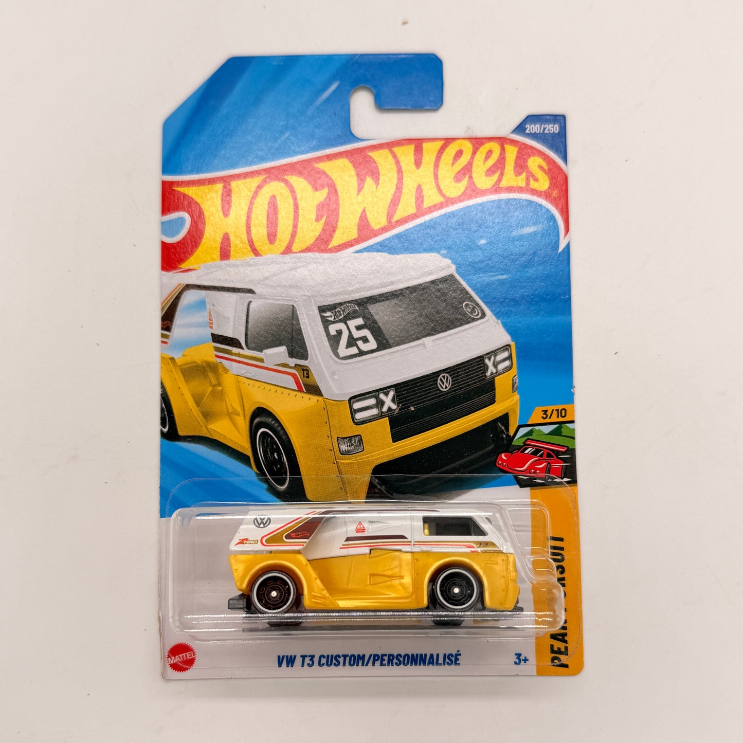 Hot Wheels 1:64 Die-Cast Set of 4 - Ferrari 365 GTB4 Competizione, VW T3 Custom, Quick Chat, 67 Austin Mini Van