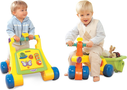 Funskool Giggles Walk N Ride 3-in-1 Convertible Baby Walker and Ride-On