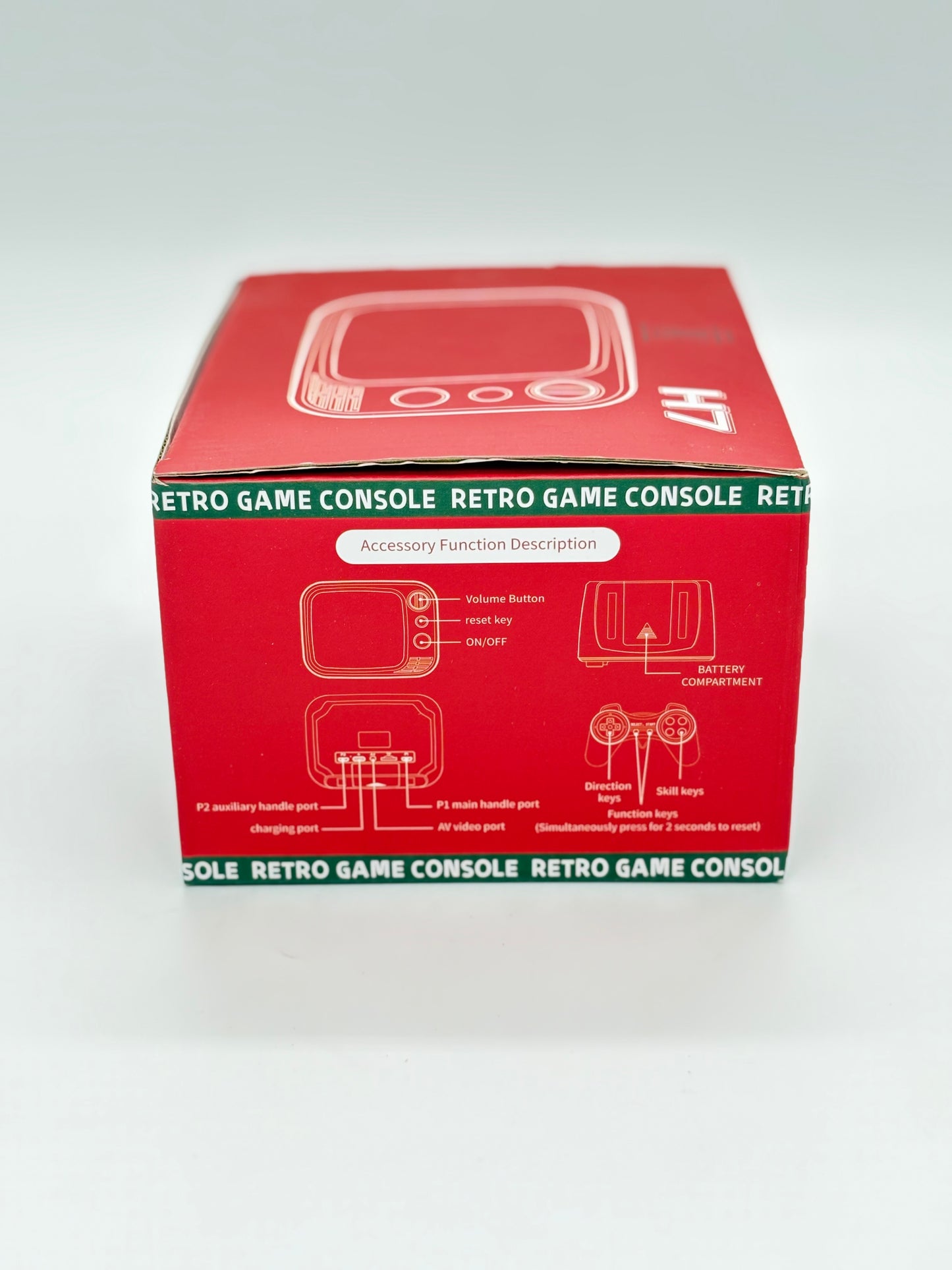 Mini TV Retro Game Console with Built-in Games and 2 Wired Controllers