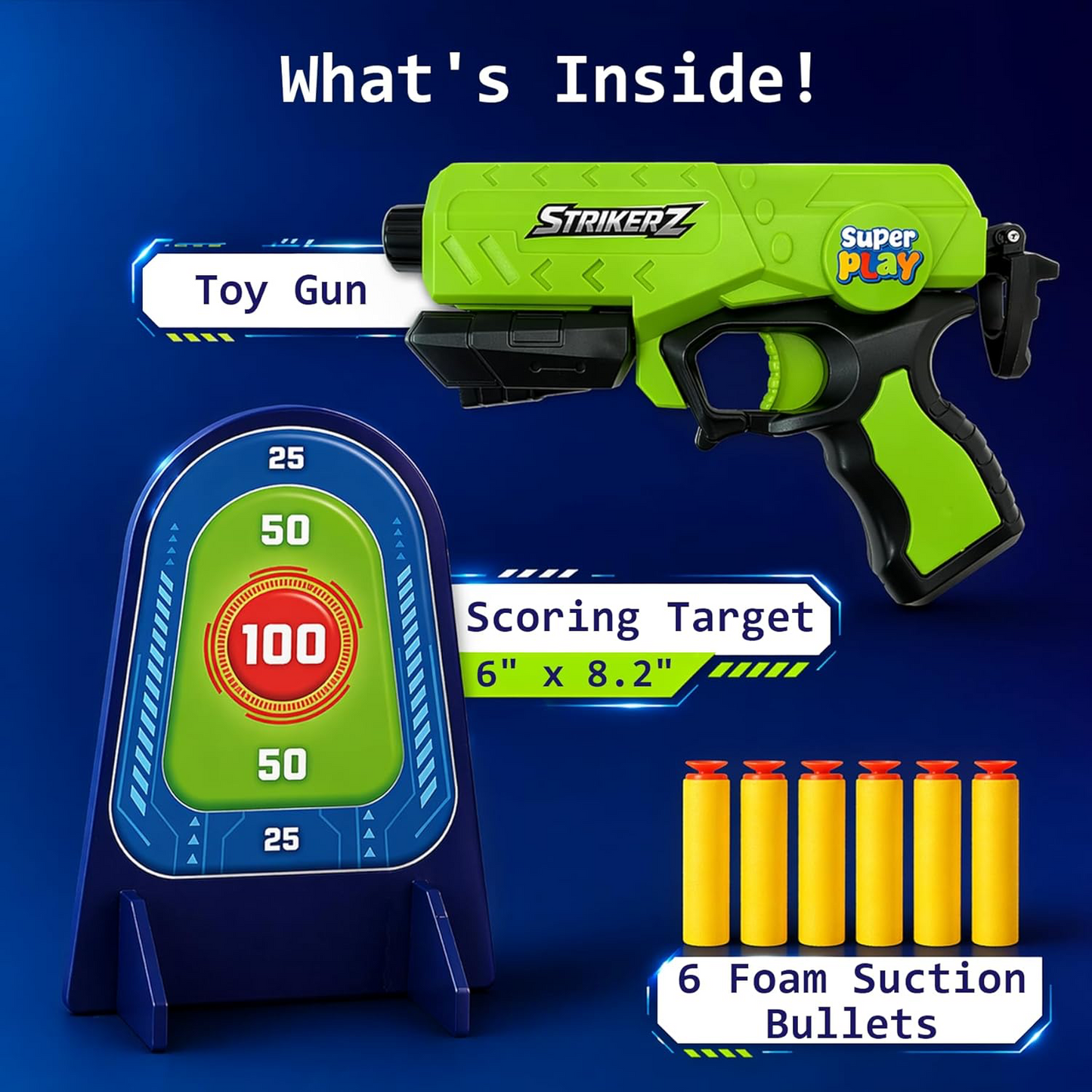 Superplay Strikerz Foam Bullet Blaster Gun