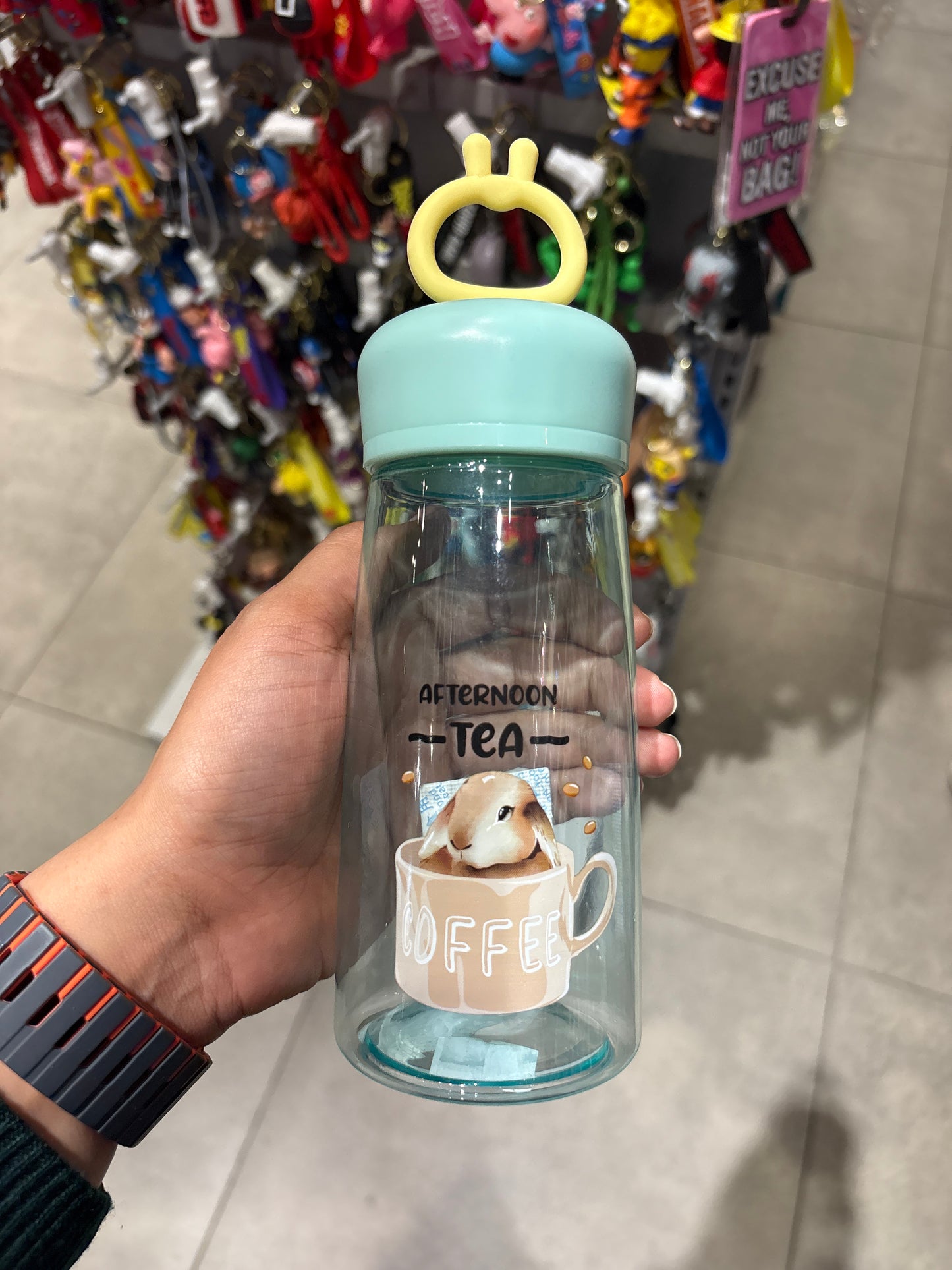 470ML FOOD GRADE BUNNY PLASTIC CAP BOTTLE