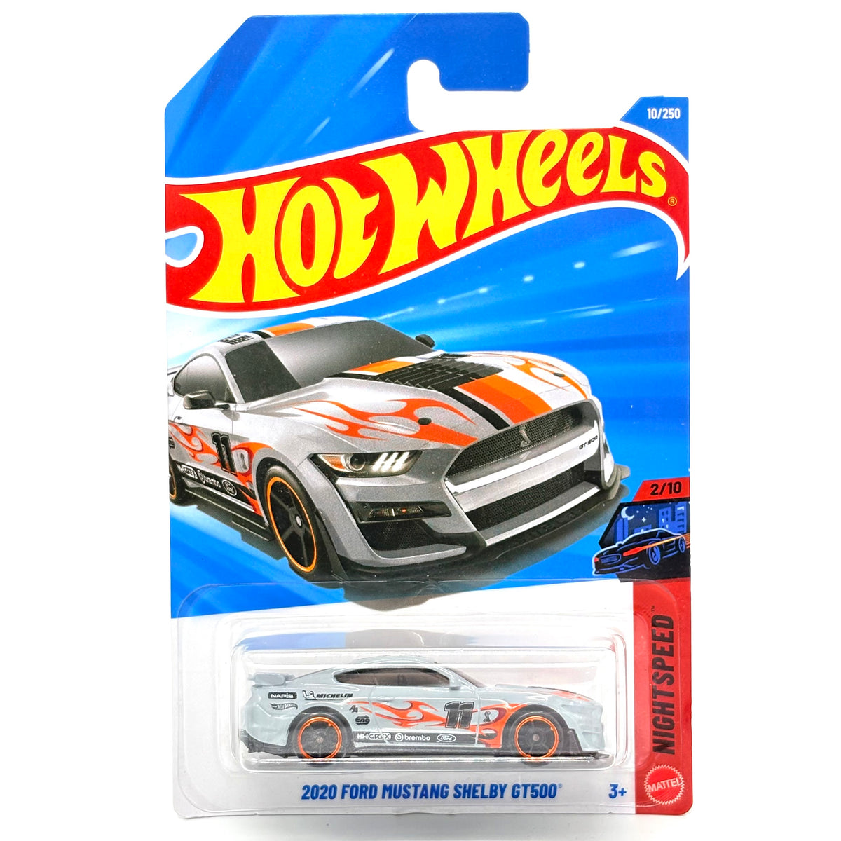 Hot Wheels Basic Mainline Car 2020 Ford Mustang Shelby GT500