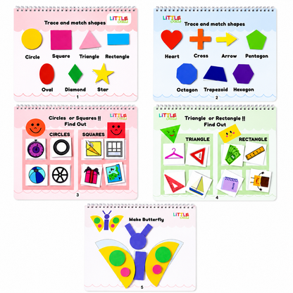 Let's Learn Shapes!! A Velcro Busy Book for Toddlers – Ages 2 to 4