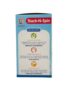 Ratna's Stack-N-Spin Colorful Stacking Toy for Toddlers – 12 Months+