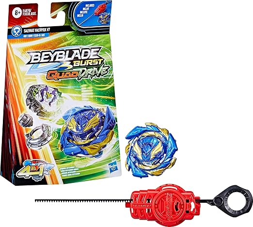 Beyblade Burst QuadDrive Salvage Valtryek V7 Starter Pack with Launcher