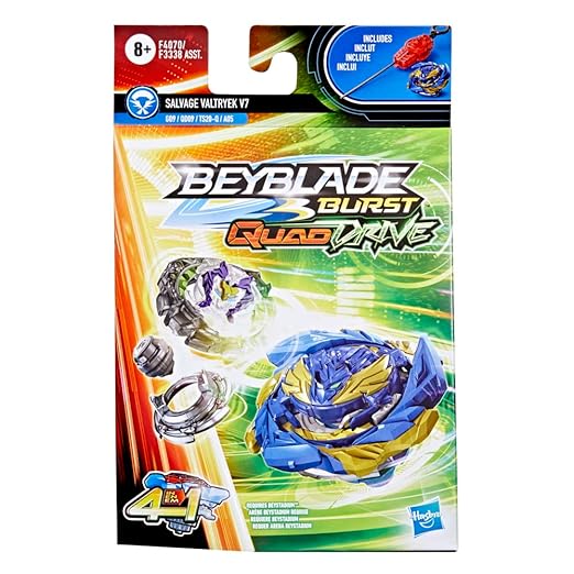 Beyblade Burst QuadDrive Salvage Valtryek V7 Starter Pack with Launcher