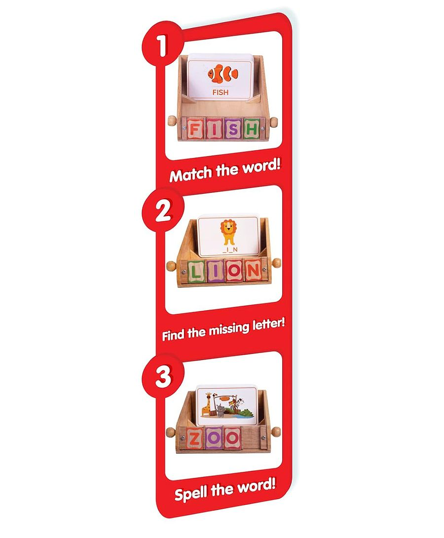 Giggles -Match N Learn, 3-in-1 Wooden Educational Toy