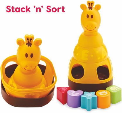 Giraffix 3-in-1 Stack, Sort & Toss Toy