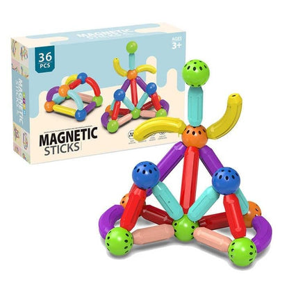 Magnetic Sticks Building Set 36 Pcs for Kids