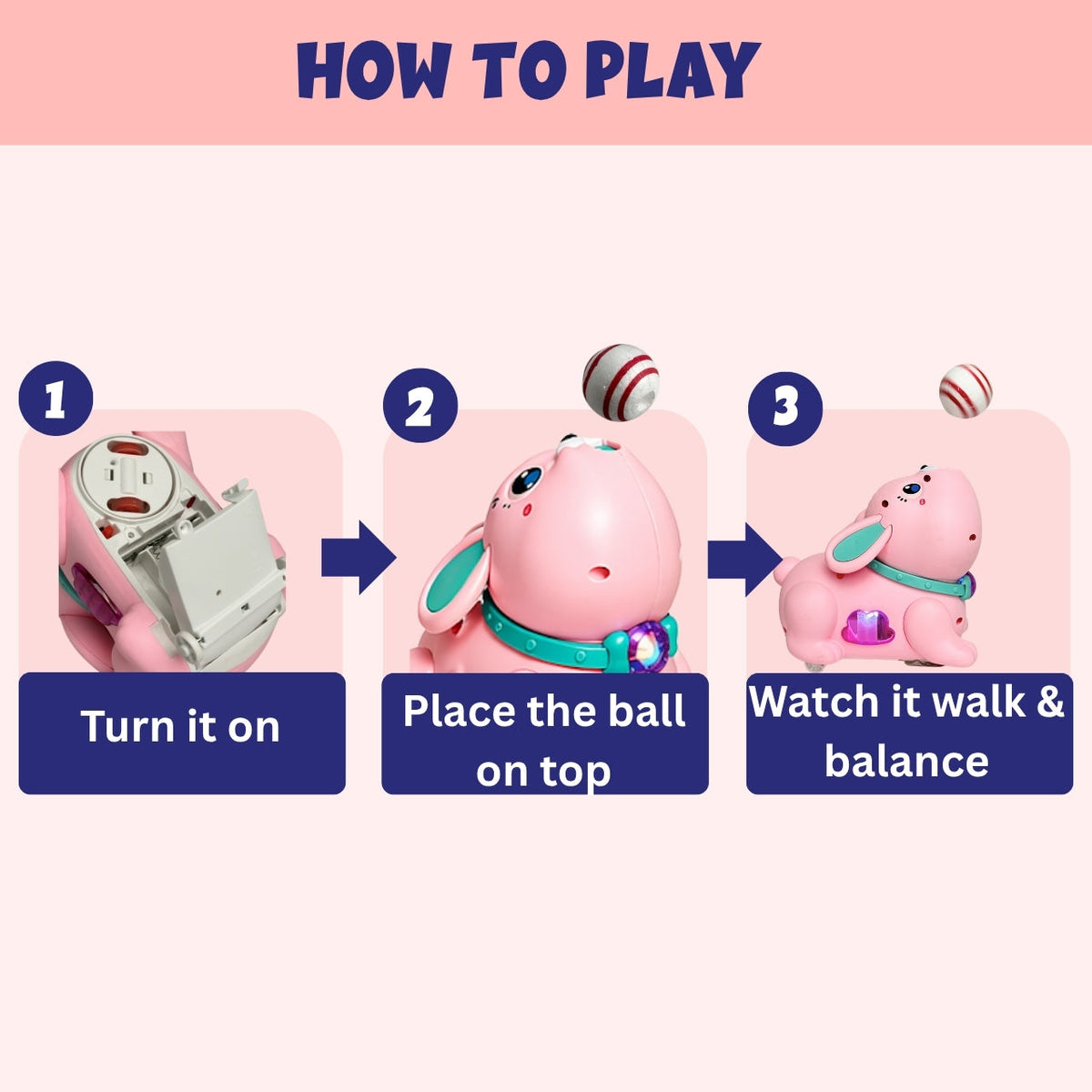 Balancing Bunny Walking Toy