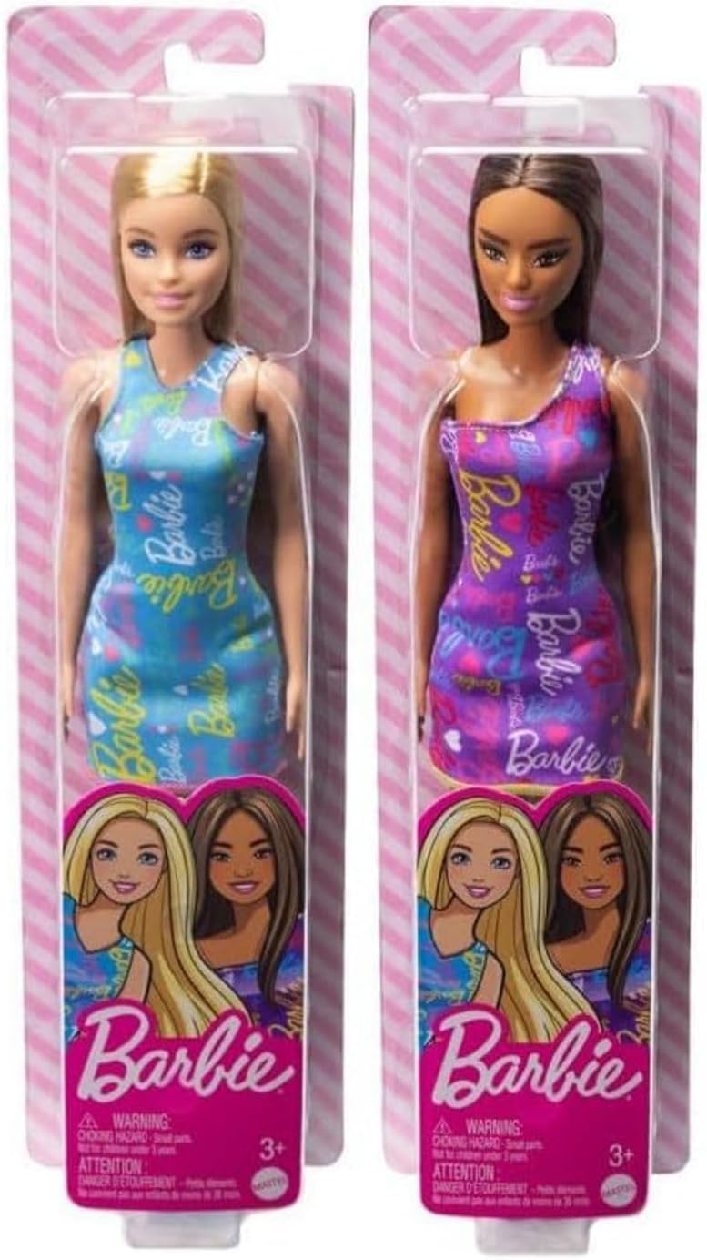 Barbie Fashion Dolls, Logo Print Dress