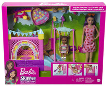 Barbie Skipper™ Babysitters Inc.™ Bounce House Playset with Skipper™ Babysitter Doll, Toddler Doll, Swing & Accessories, Toy for 3 Year Olds & Up