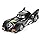 RVM Toys 1:38 1989 Batmobile Toy Die Cast Car Vehicle Push N Go Gift Collectible for Boys and Men
