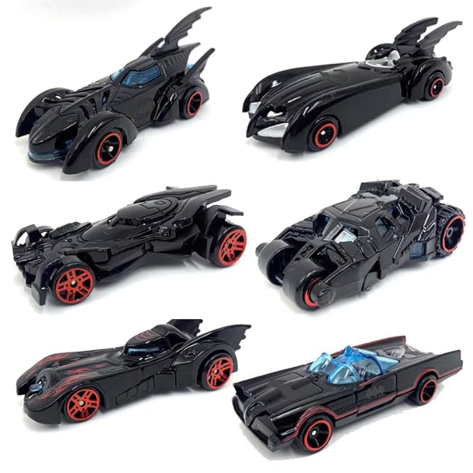 Royaldeals Toys Set of 10 Car Toy Hot Wheels Batman Arkham Knight Batmobile, Multi Color