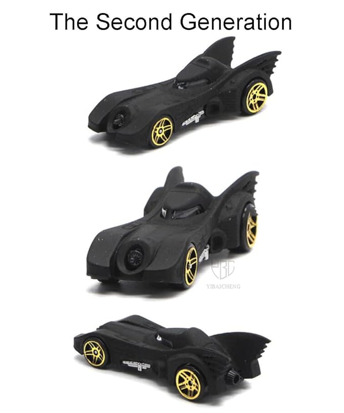 Royaldeals Toys Set of 10 Car Toy Hot Wheels Batman Arkham Knight Batmobile, Multi Color