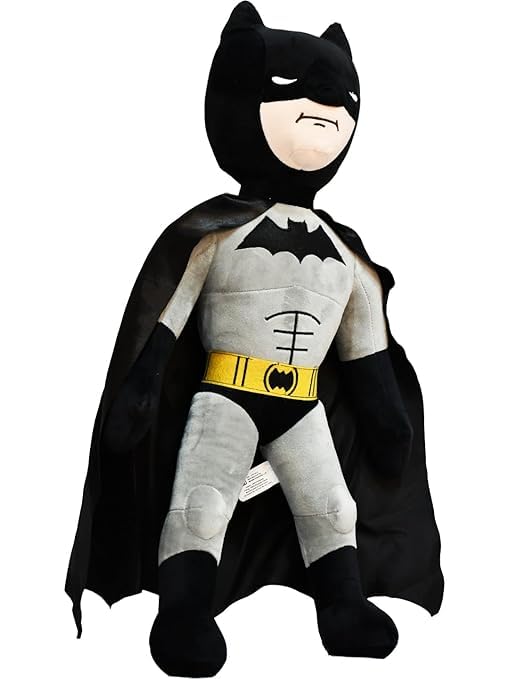 Batman-Style Superhero Soft Plush Toy Figure 40cm for Kids