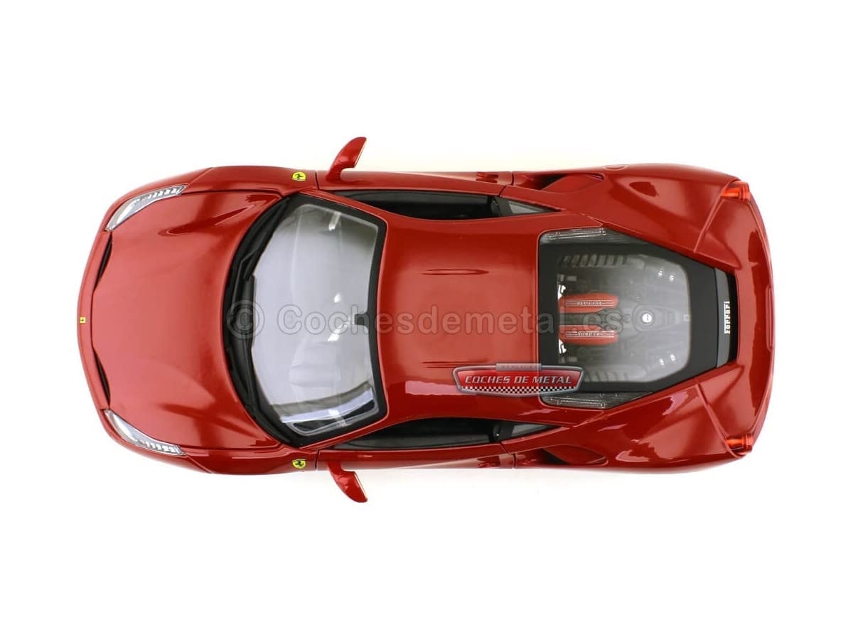 Bburago 1:18 Ferrari 488 GTB, Multi Color, (B18-16008)
