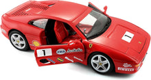Bburago 15626306-1:24 Ferrari F355 Challenge, Rood