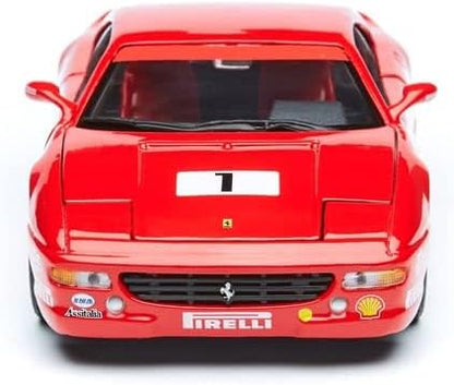 Bburago 15626306-1:24 Ferrari F355 Challenge, Rood