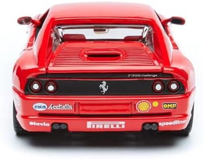 Bburago 15626306-1:24 Ferrari F355 Challenge, Rood