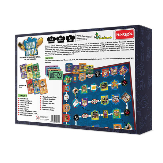 Funskool Games - Belly Battle, Multiplayer Restaurant-Themed Strategy Game, 3-6 Players, Ages 7 and Above.