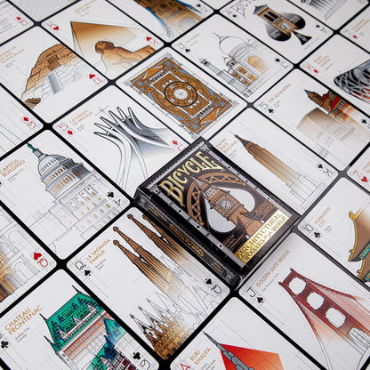 Bicycle Architectural Wonders of the World Playing Cards – 56 Card Deck