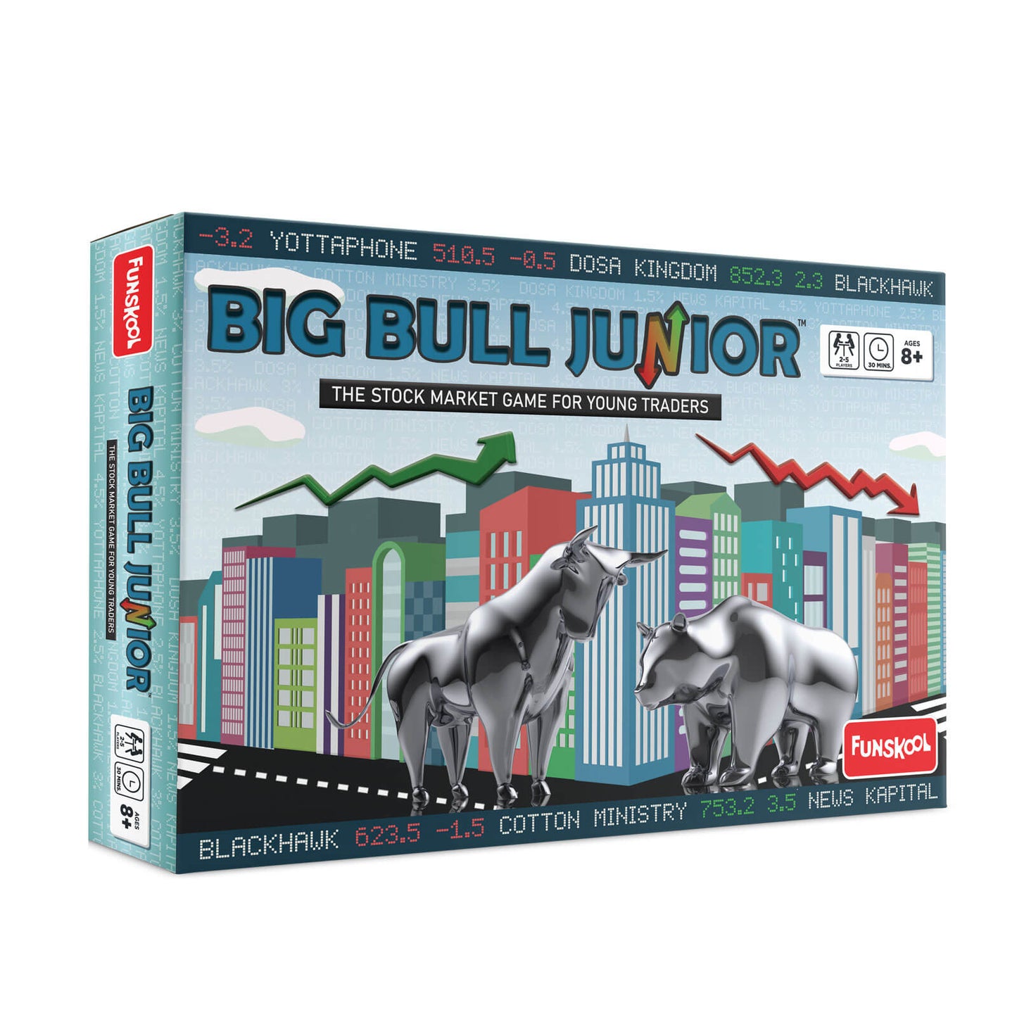 Funskool Big Bull Junior, Stock Market Strategy Board Game Ages 8+