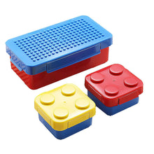 Blocks Design Lunch Box Set - 800ml with 2 Mini Containers