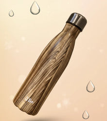 Wood Texture Stainless Steel Vacuum Flask – 500ml