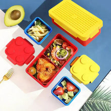 Blocks Design Lunch Box Set - 800ml with 2 Mini Containers