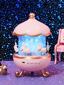 Bunny Carousel Night Light Projector Lamp