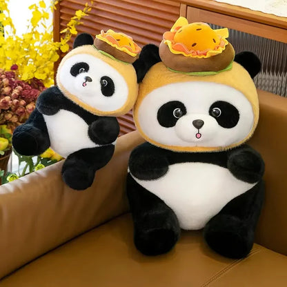 Feast Mode Panda: Plush with Burger Topper