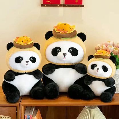 Feast Mode Panda: Plush with Burger Topper