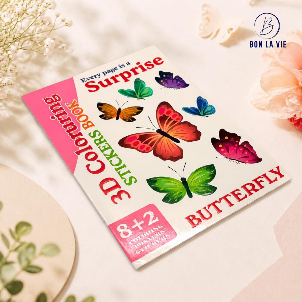 3D Colouring Stickers Book
