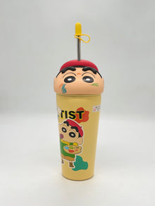 Shinchan 3D Character Insulated Sipper Tumbler 600ml with Straw