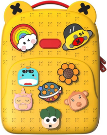Kawaii Ku 3D Character Kids School Backpack with Badges