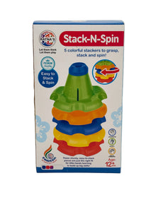 Ratna's Stack-N-Spin Colorful Stacking Toy for Toddlers – 12 Months+