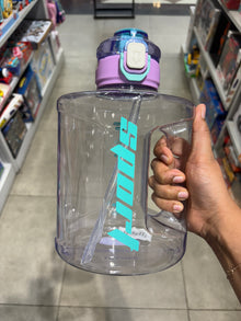 Sports Gym Plastic Water Bottle 2080ml with Flip Lid and Handle