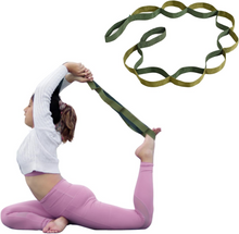 Multi-Loop Yoga Stretch Strap Belt - Flexibility & Resistance Training Band