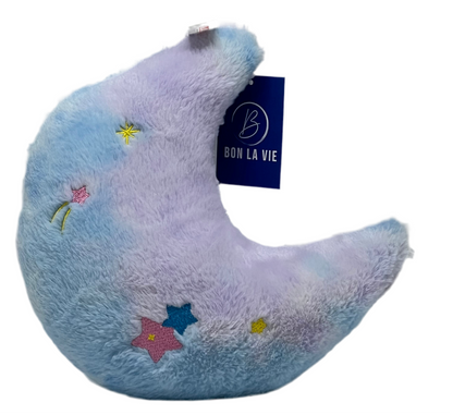 Multicolor Moon Plush Soft Toy – Fluffy & Fully Stuffed 30cm