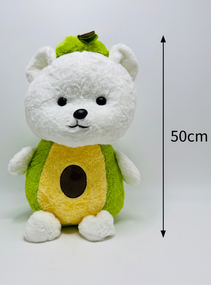 Avocado Strawberry Fruit Bear 50cm Soft Toy