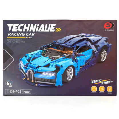 Techniaue Racing Car Static Model Building Blocks Set – 1408 Pcs