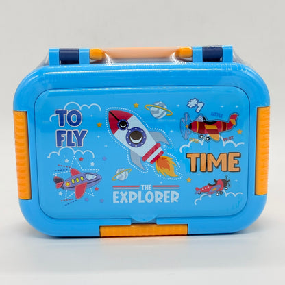 Doodle Suitcase Steel Lunch Box 680 ml