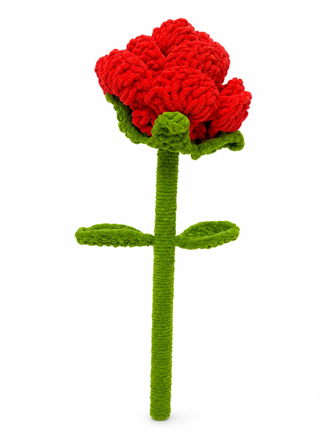 Handmade Crochet Flower with Stem