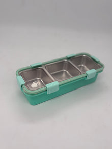 Grab Smart Stainless Steel Bento Lunch Box with Multiple Compartments – Leak-Proof Alphabet Design Tiffin Box