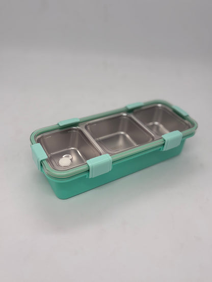 Grab Smart Stainless Steel Bento Lunch Box with Multiple Compartments – Leak-Proof Alphabet Design Tiffin Box