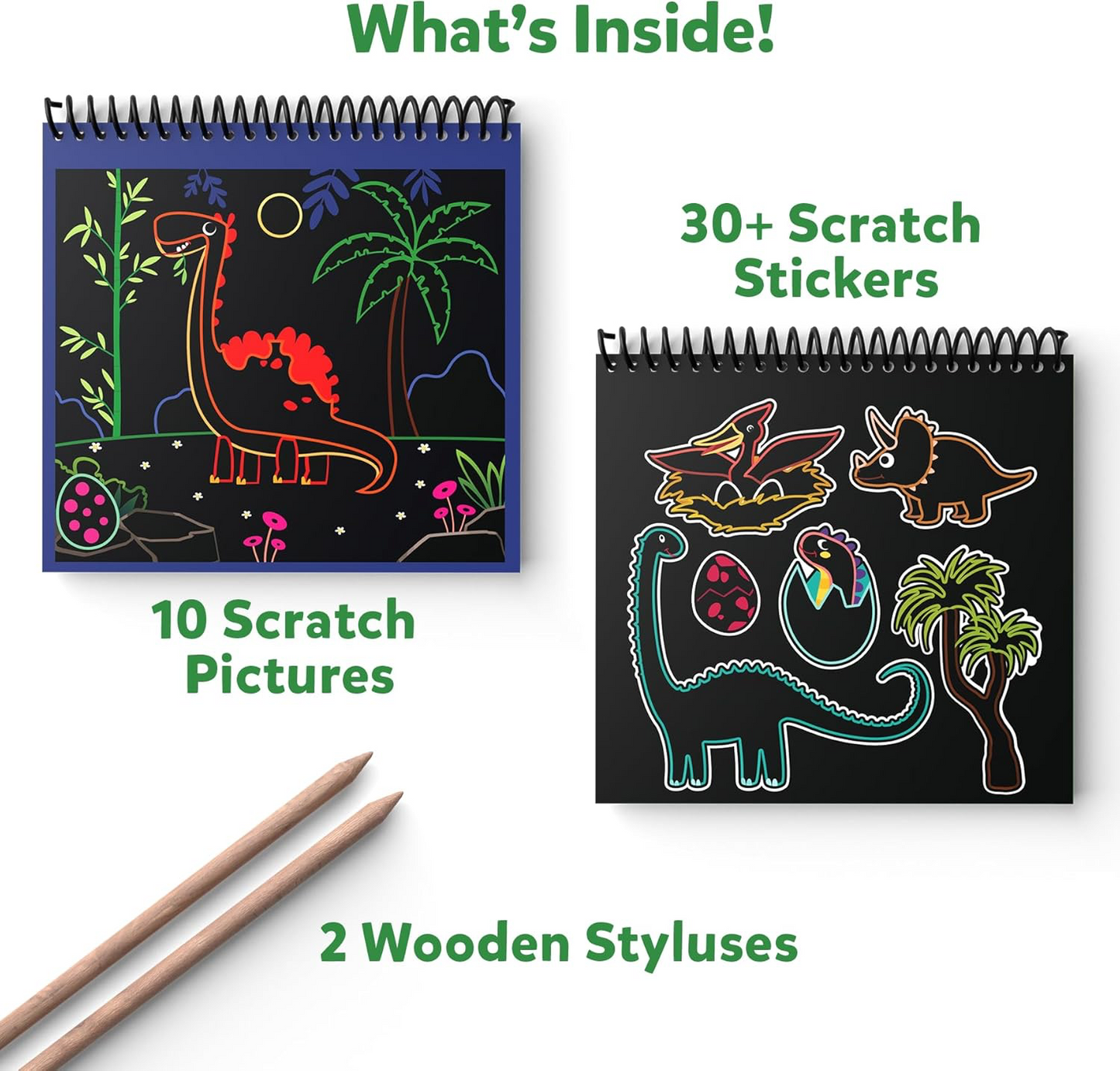 Skillmatics Magical Scratch Art World Of Dinosaurs